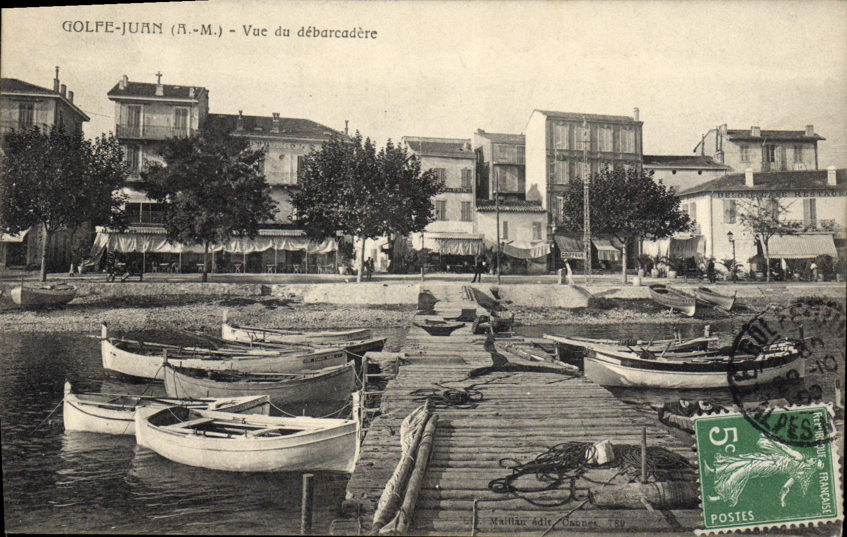 CPA Golfe Juan Vue Du Debarcadere