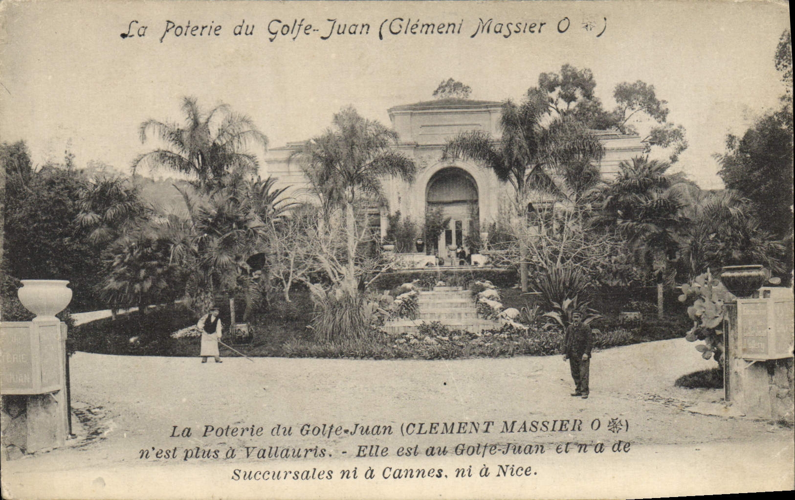 CPA poterie du Golfe-Juan clement Massier