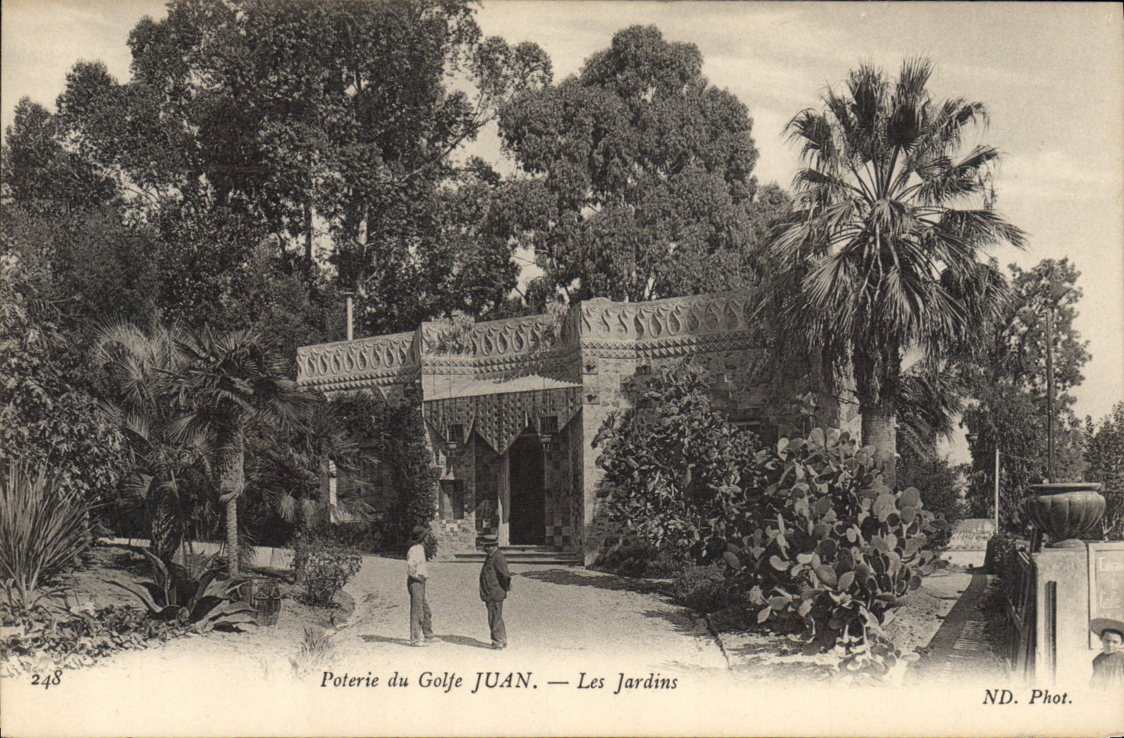CPA poterie du Golfe Juan Les Jardins
