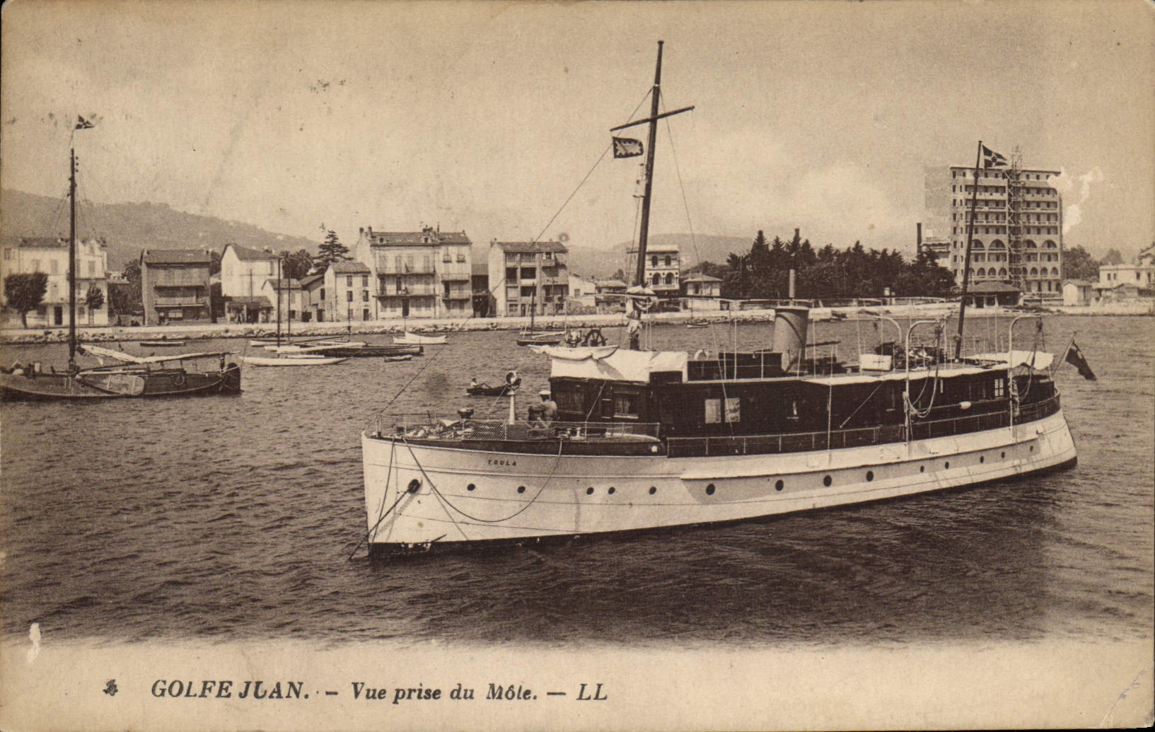 CPA Golfe Juan Vue Prise Du Mole
