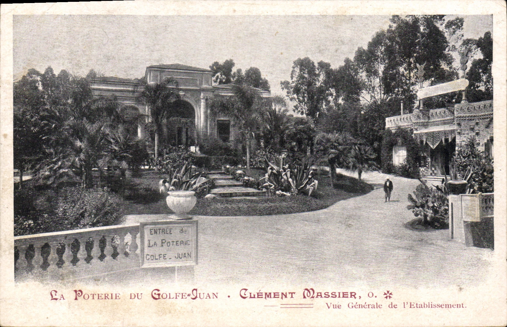 CPA poterie du Golfe Juan Clement Massier Vue Generale