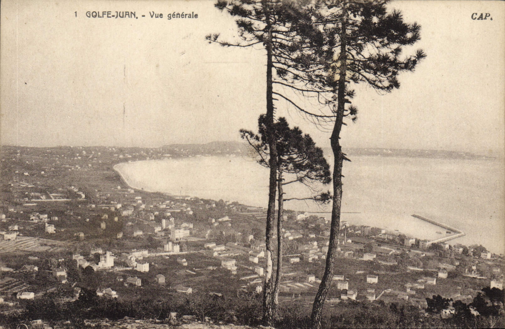 CPA Golfe Juan Vue Generale