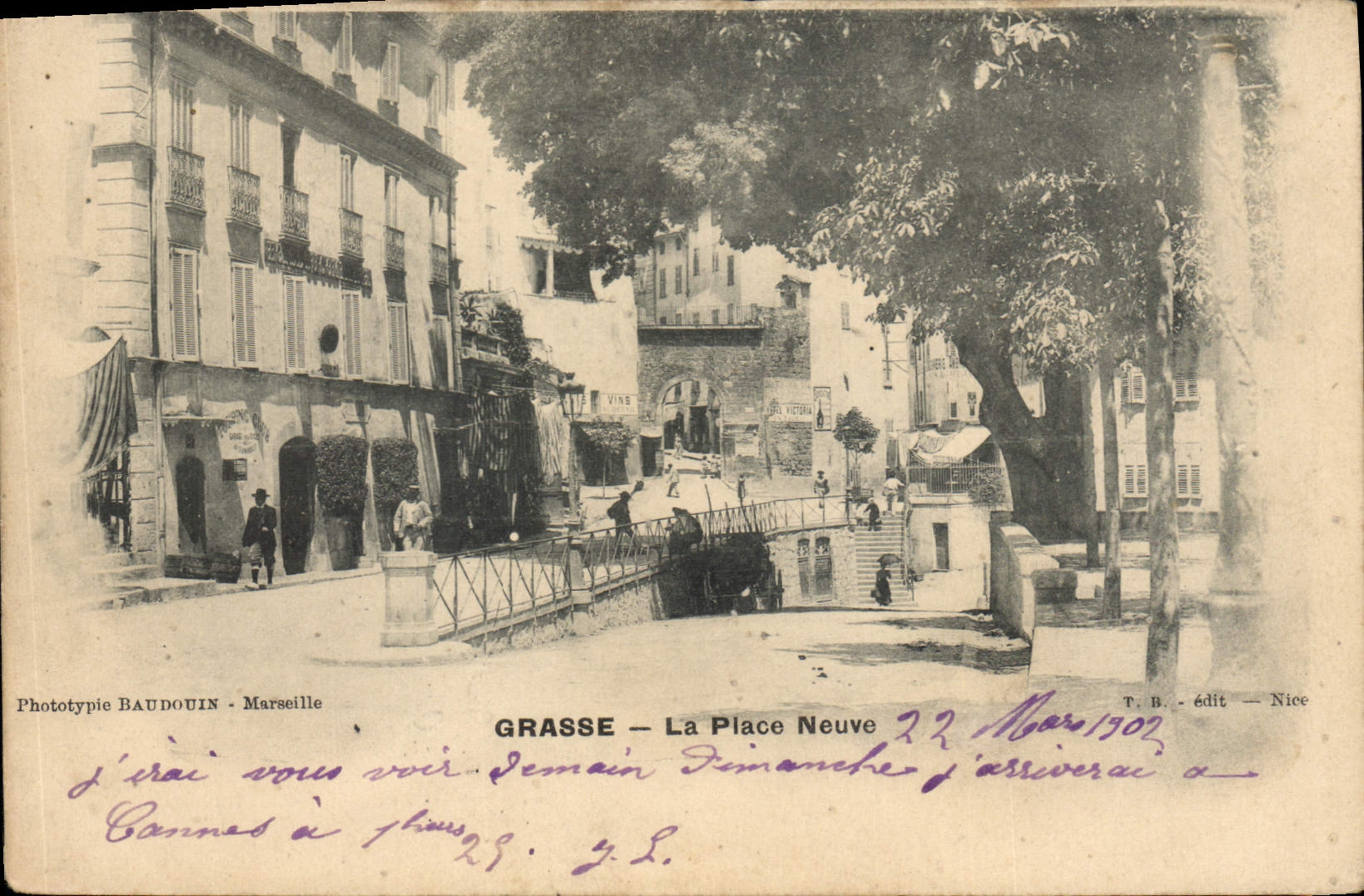 CPA Grasse La Place Neuve