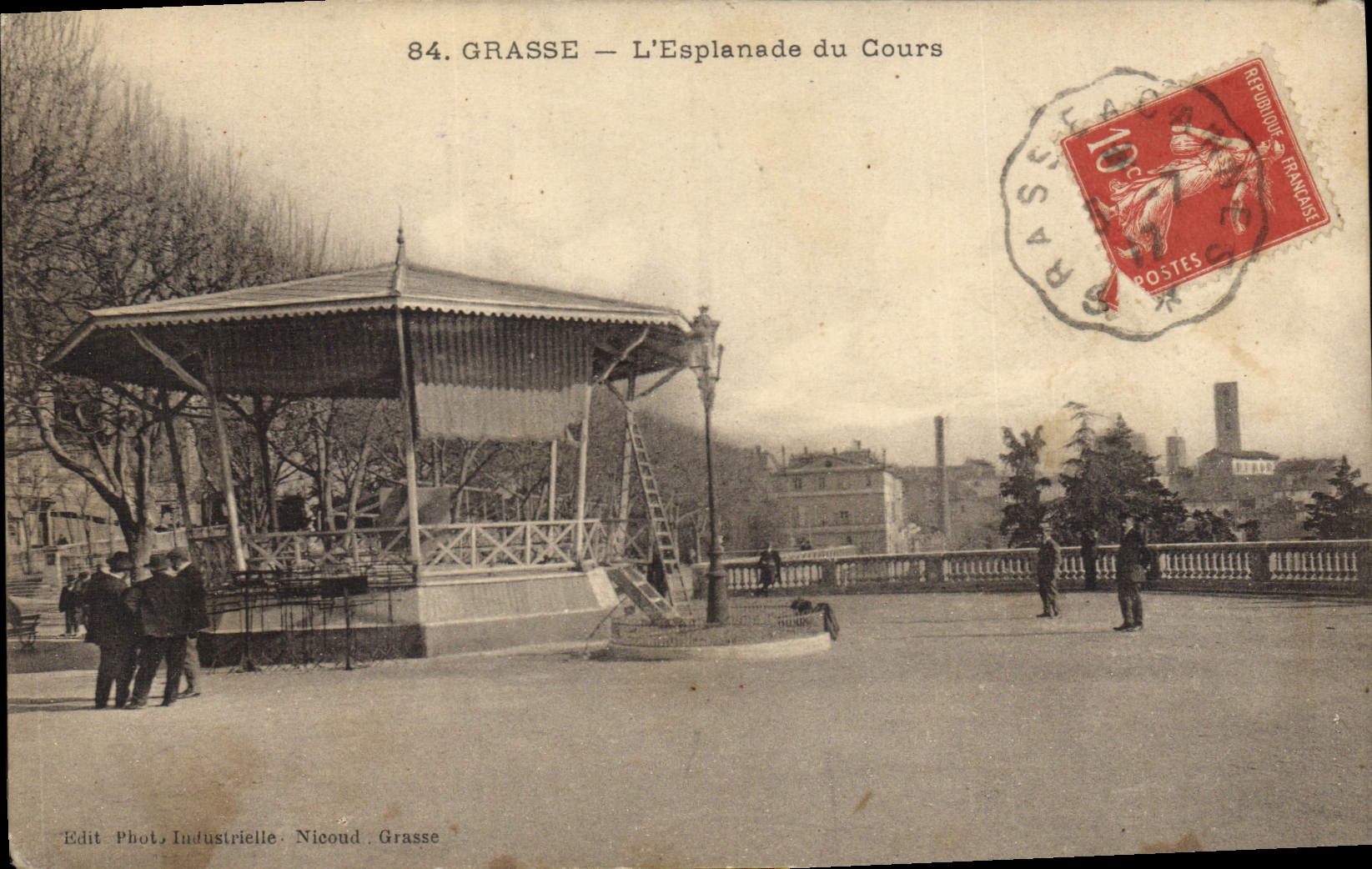 CPA Grasse L'Esplanade Du Cours
