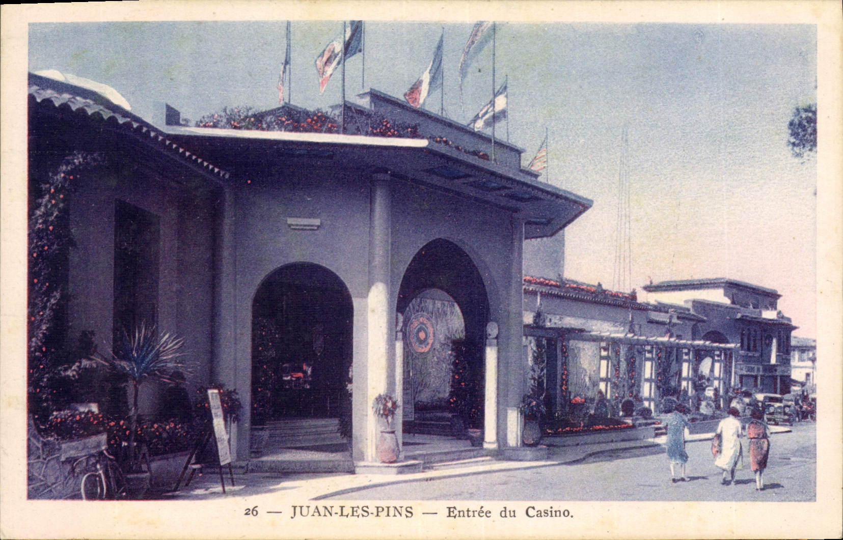 CPA Juan Les Pins Entree Du Casino