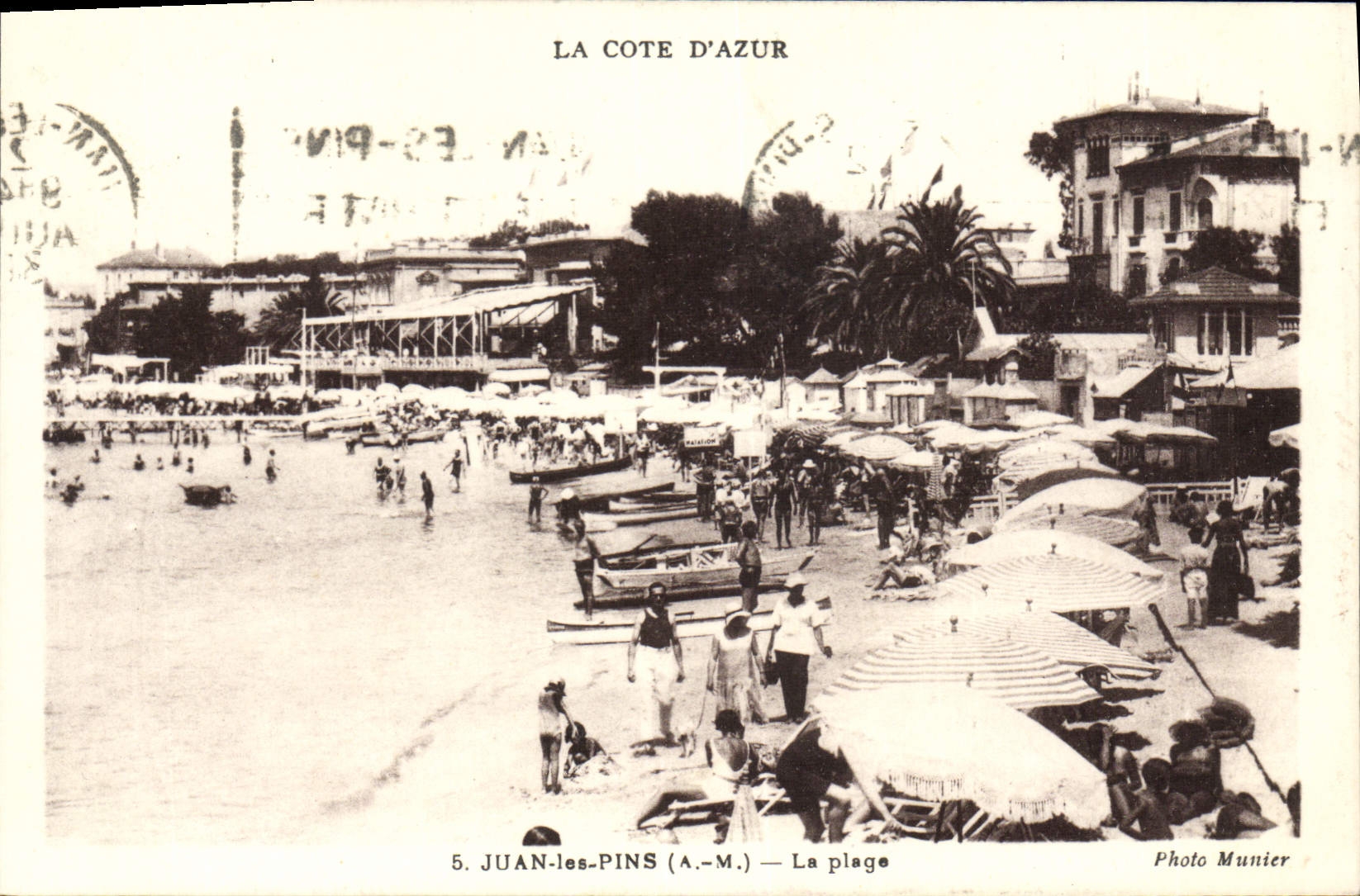 CPA Juan Les Pins La Plage