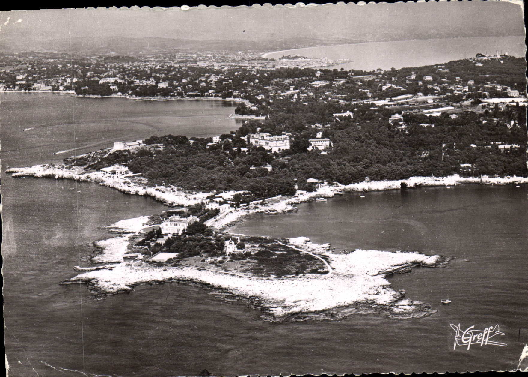 CPSM Juan Les Pins Vue Aerienne