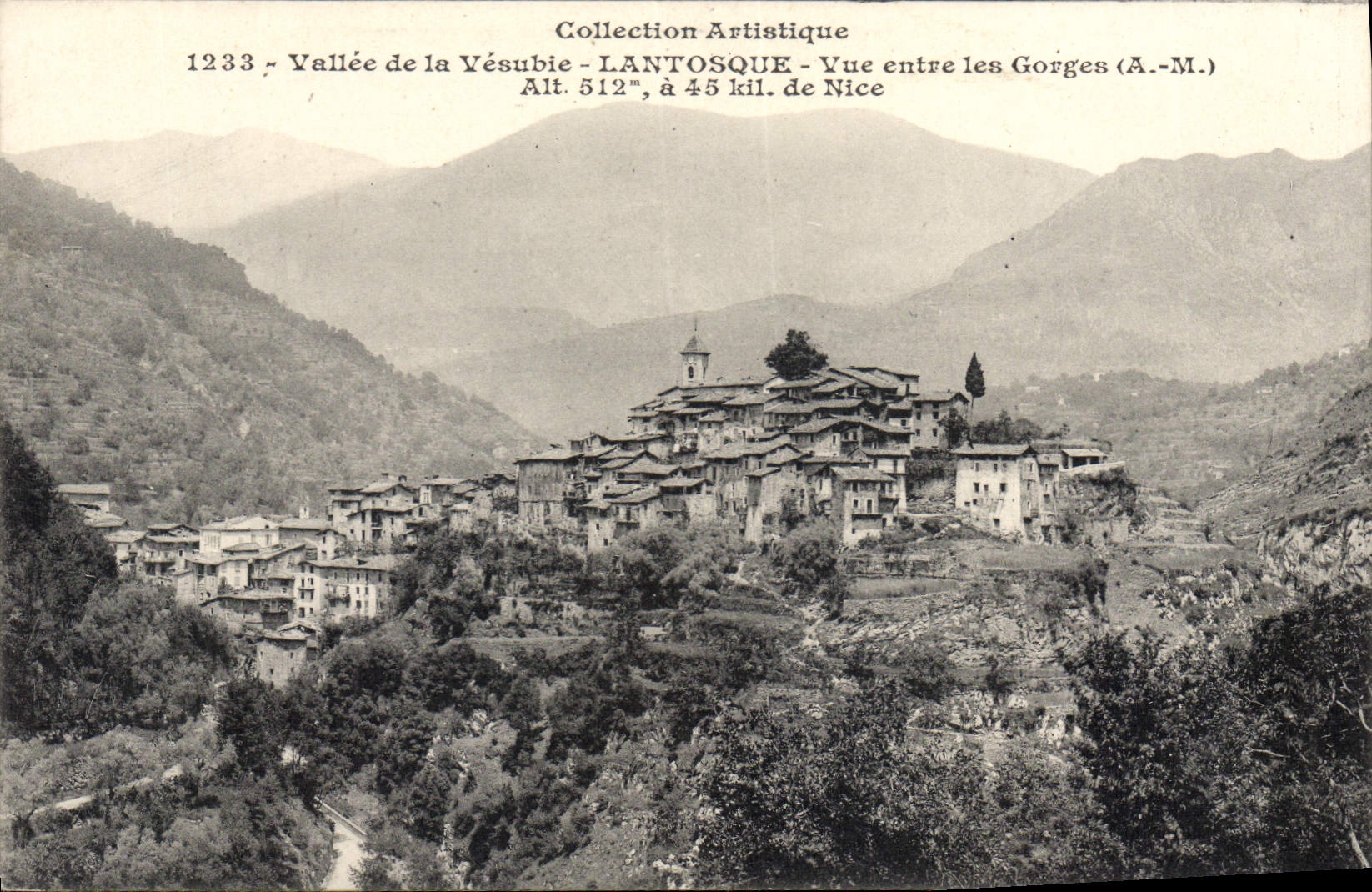 CPA Lantosque Vue Entre Les Gorges