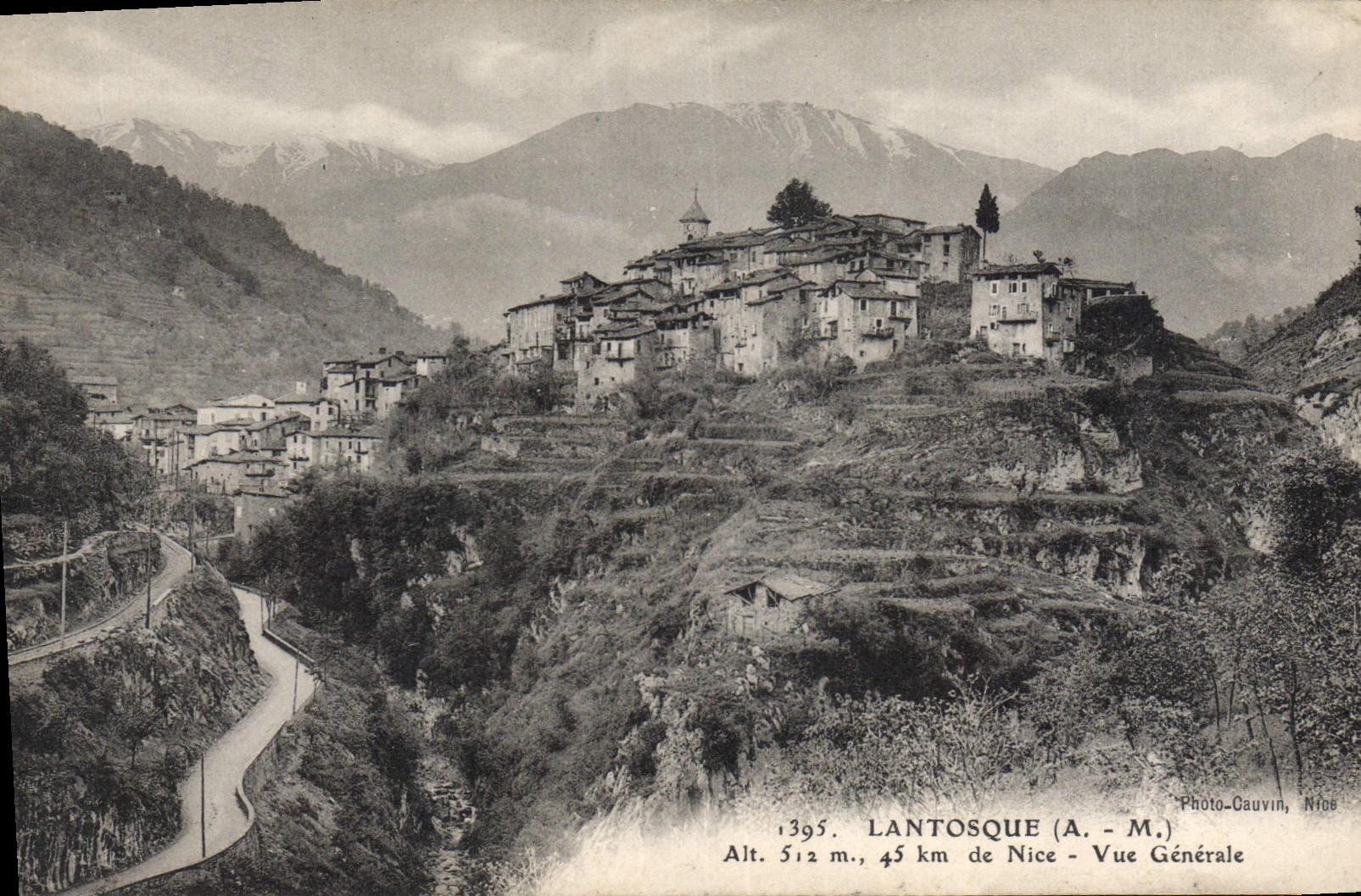 CPA Lantosque Vue Generale