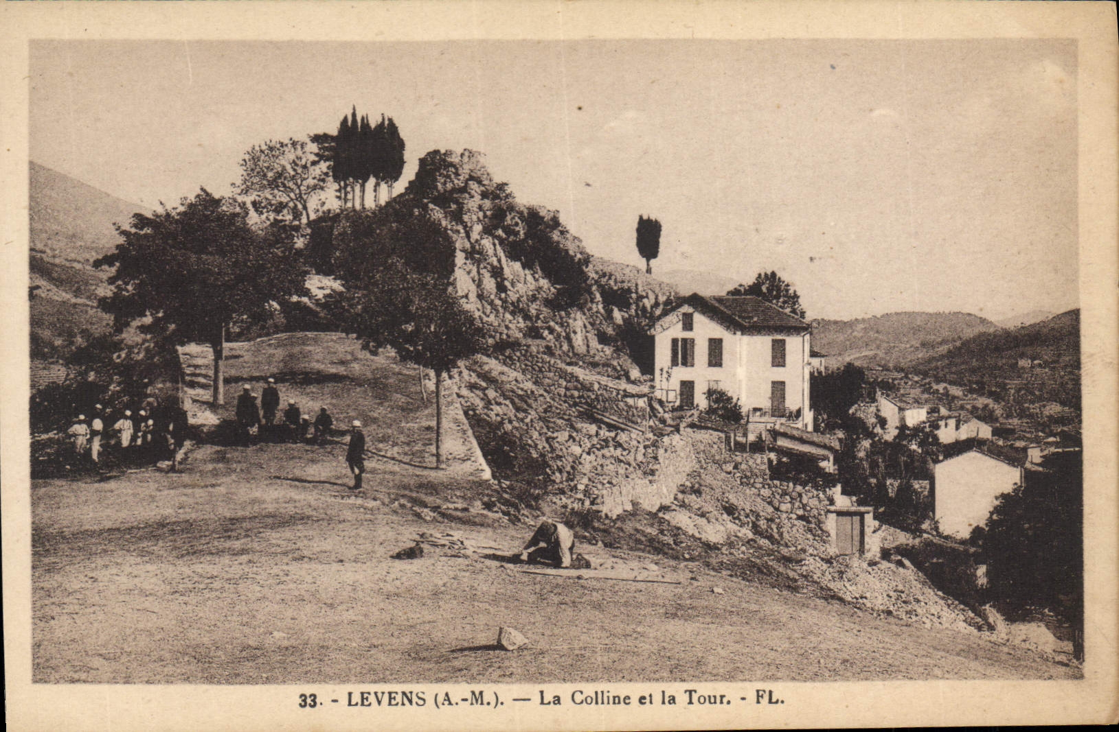 CPA Levens La Colline Et La Tour