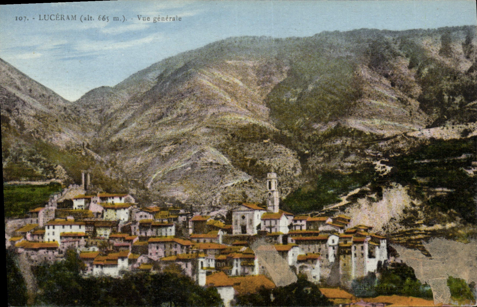 CPA Luceram Vue Generale