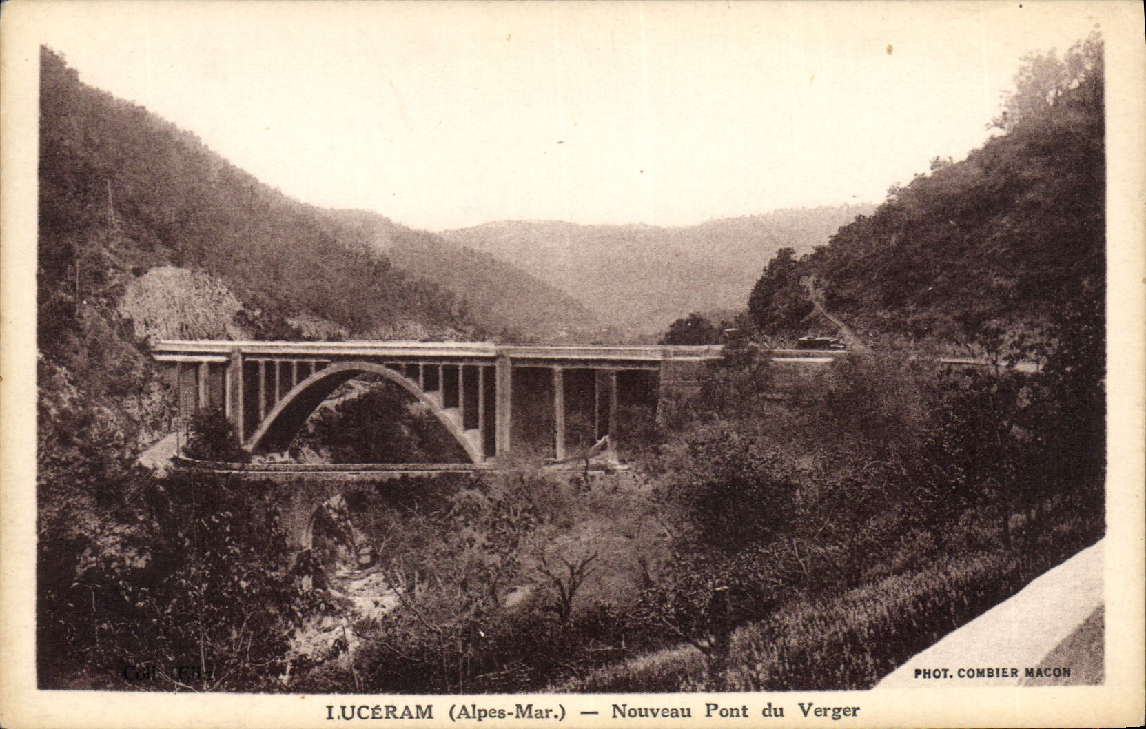 CPA Luceram Nouveau pont Du Verger