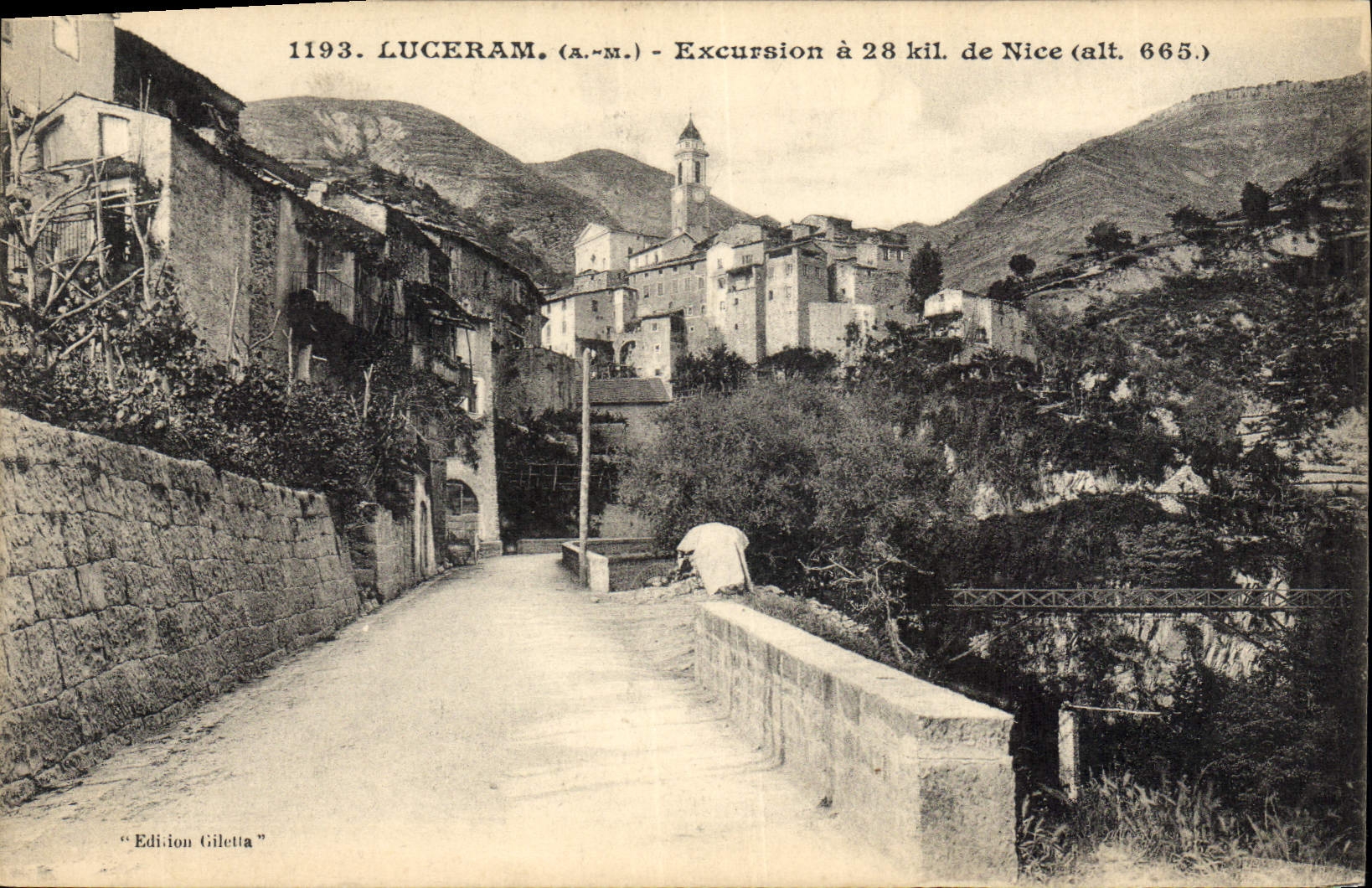 CPA Luceram Excursion De Nice