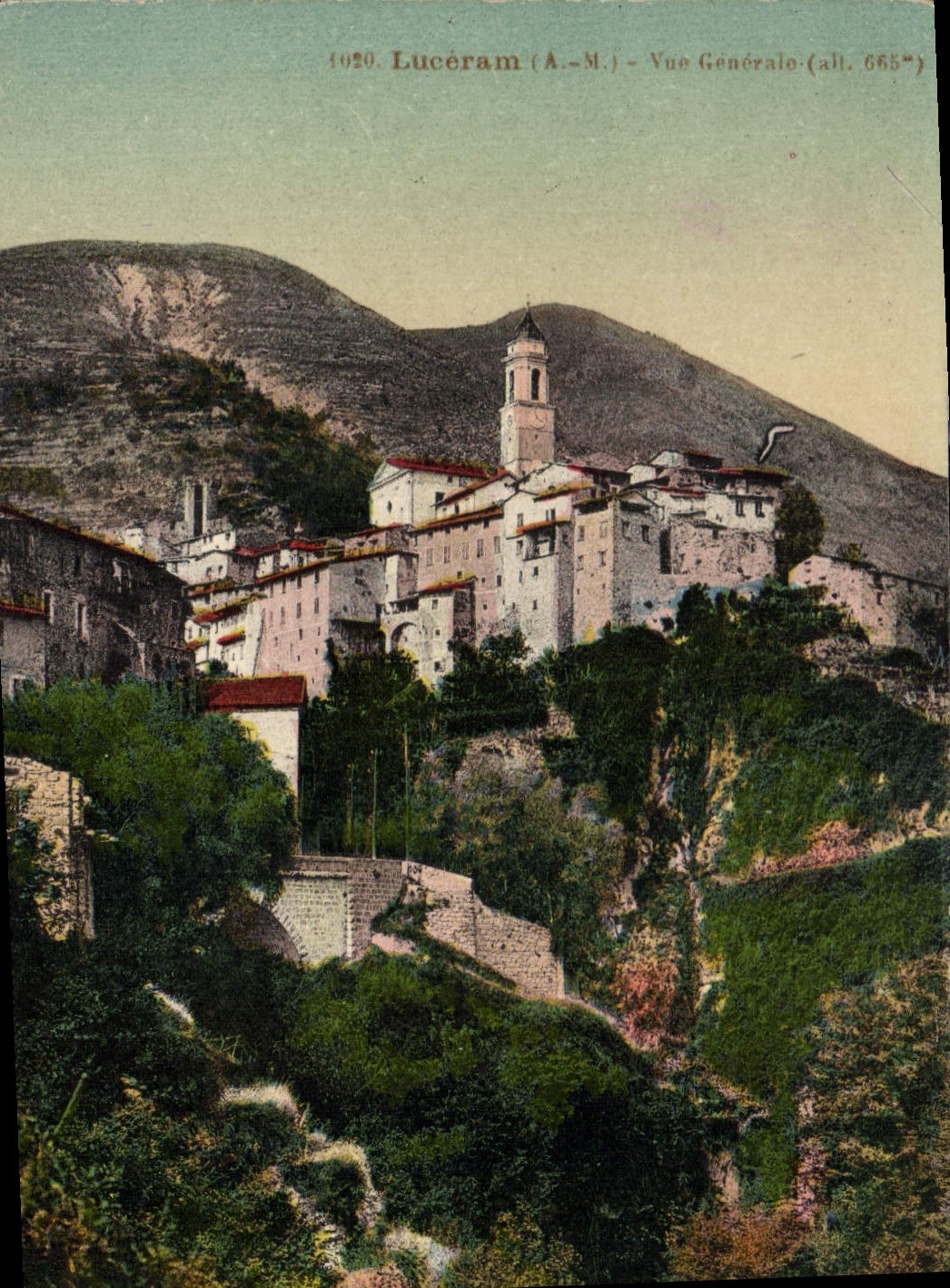 CPA Luceram Vue Generale