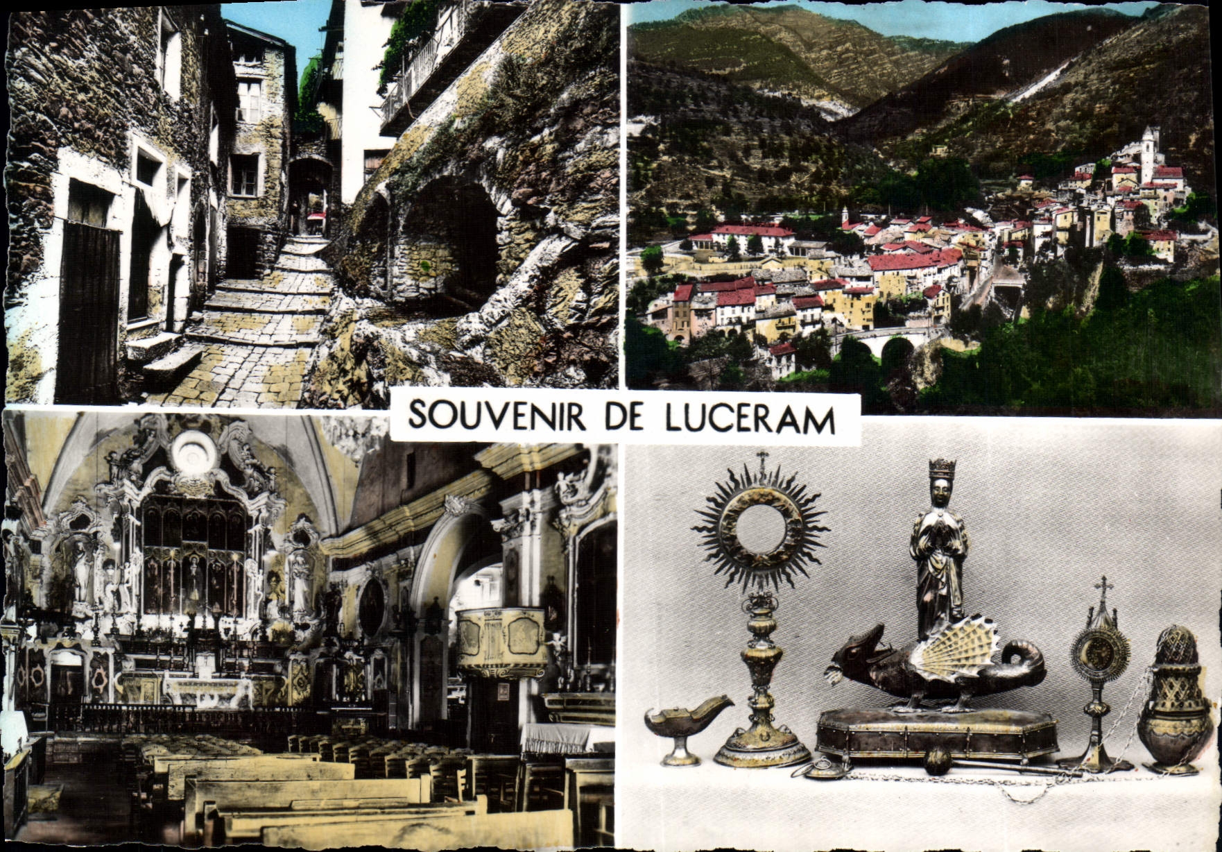 CPSM Luceram souvenir