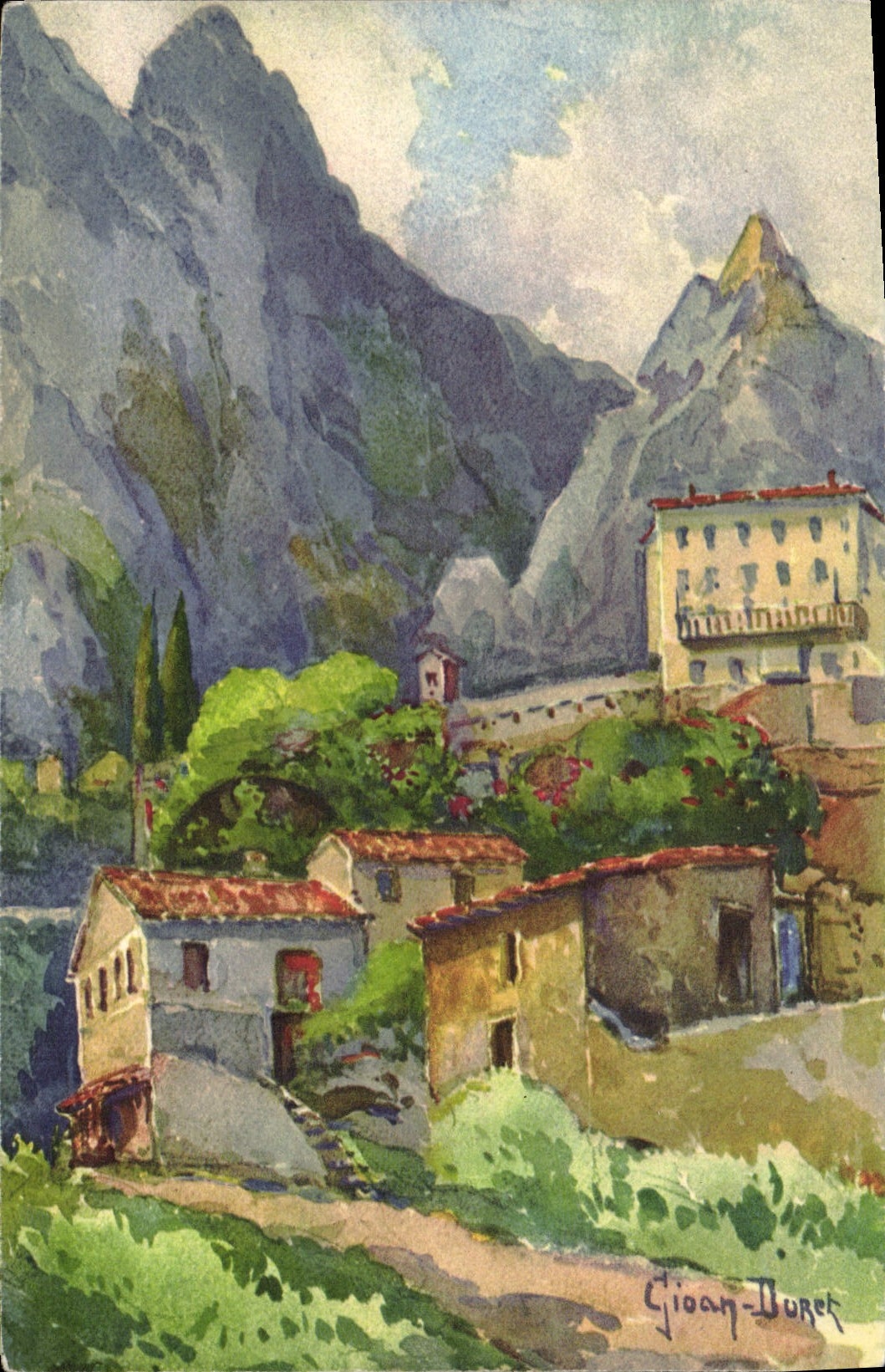 CPA Menton le Ravin Du Pont St Louis