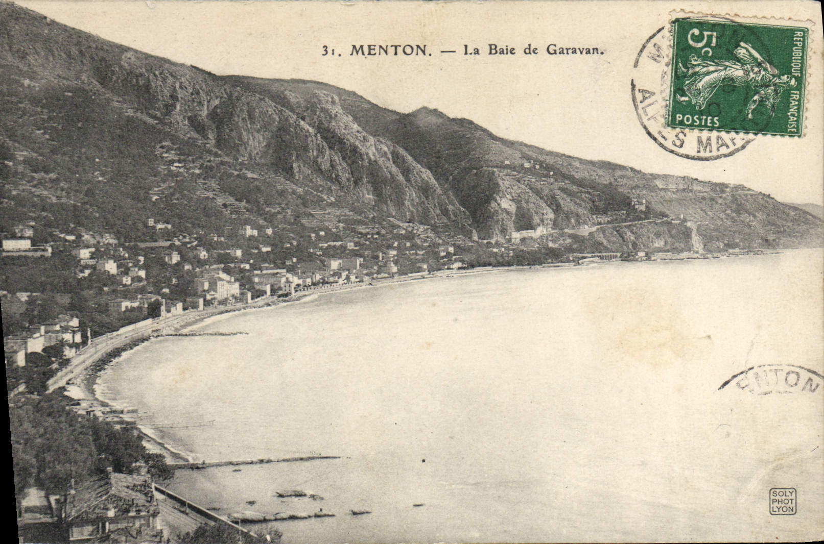 CPA Menton La Bale De Garavan