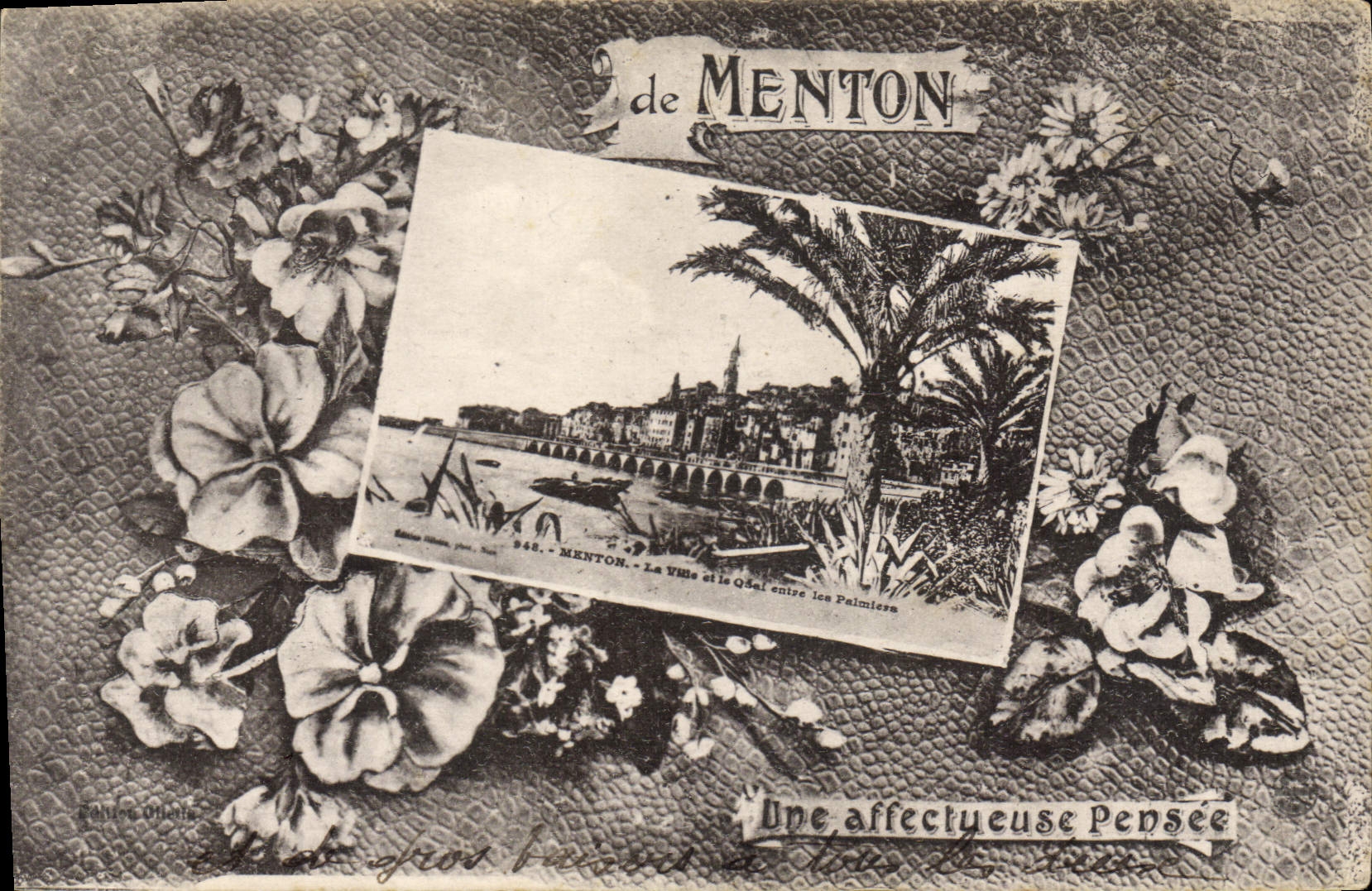 CPA Menton une pensée