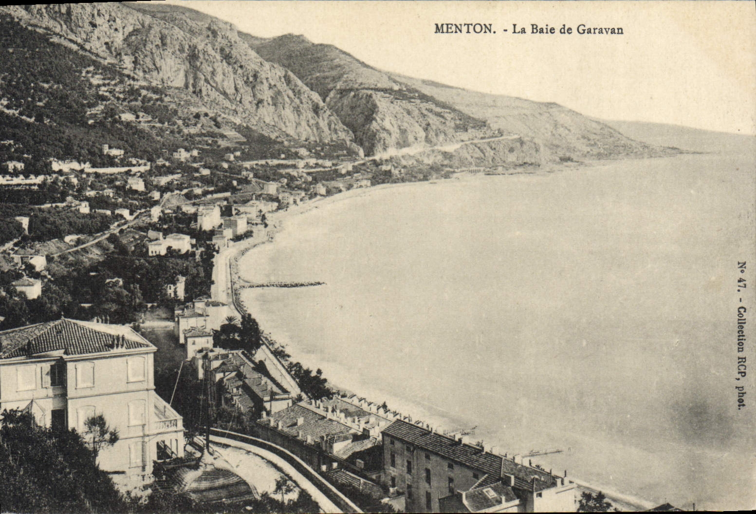 CPA Menton La Baie De Garavan