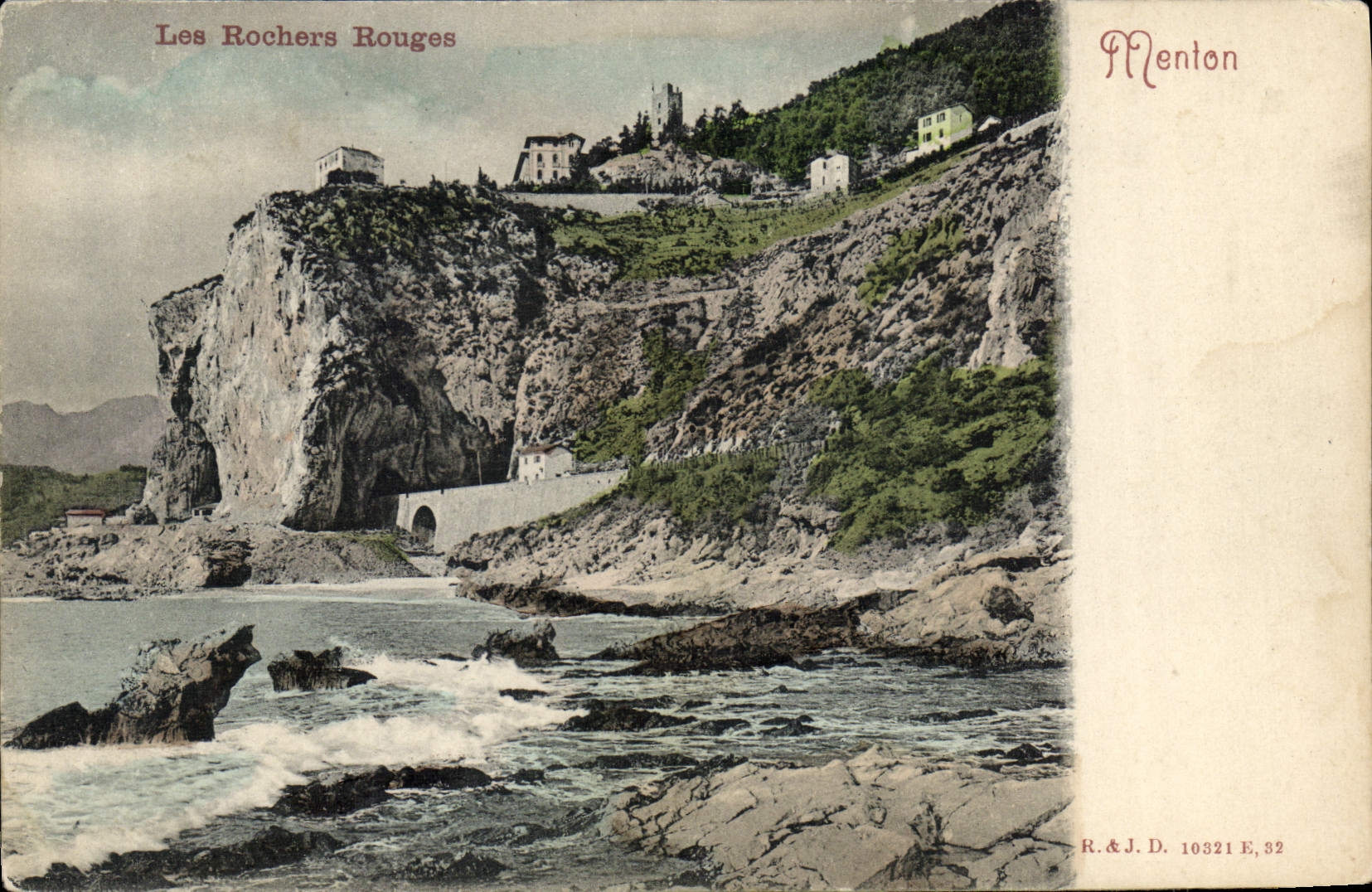 CPA Les Rochers rouges Menton