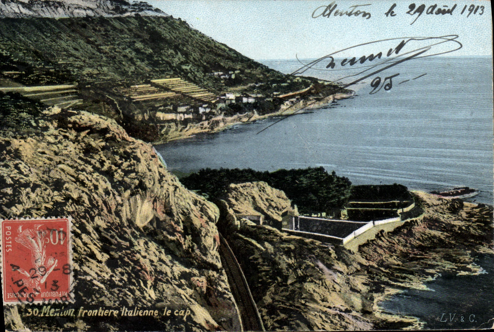 CPA Menton Frontiere Italienne Le Cap