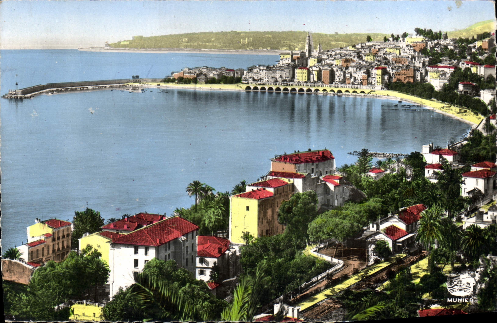 CPA Menton Vue Generale