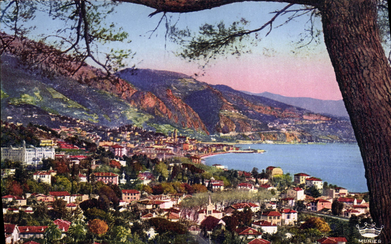 CPA Menton Vue Prise Du Cap Martin