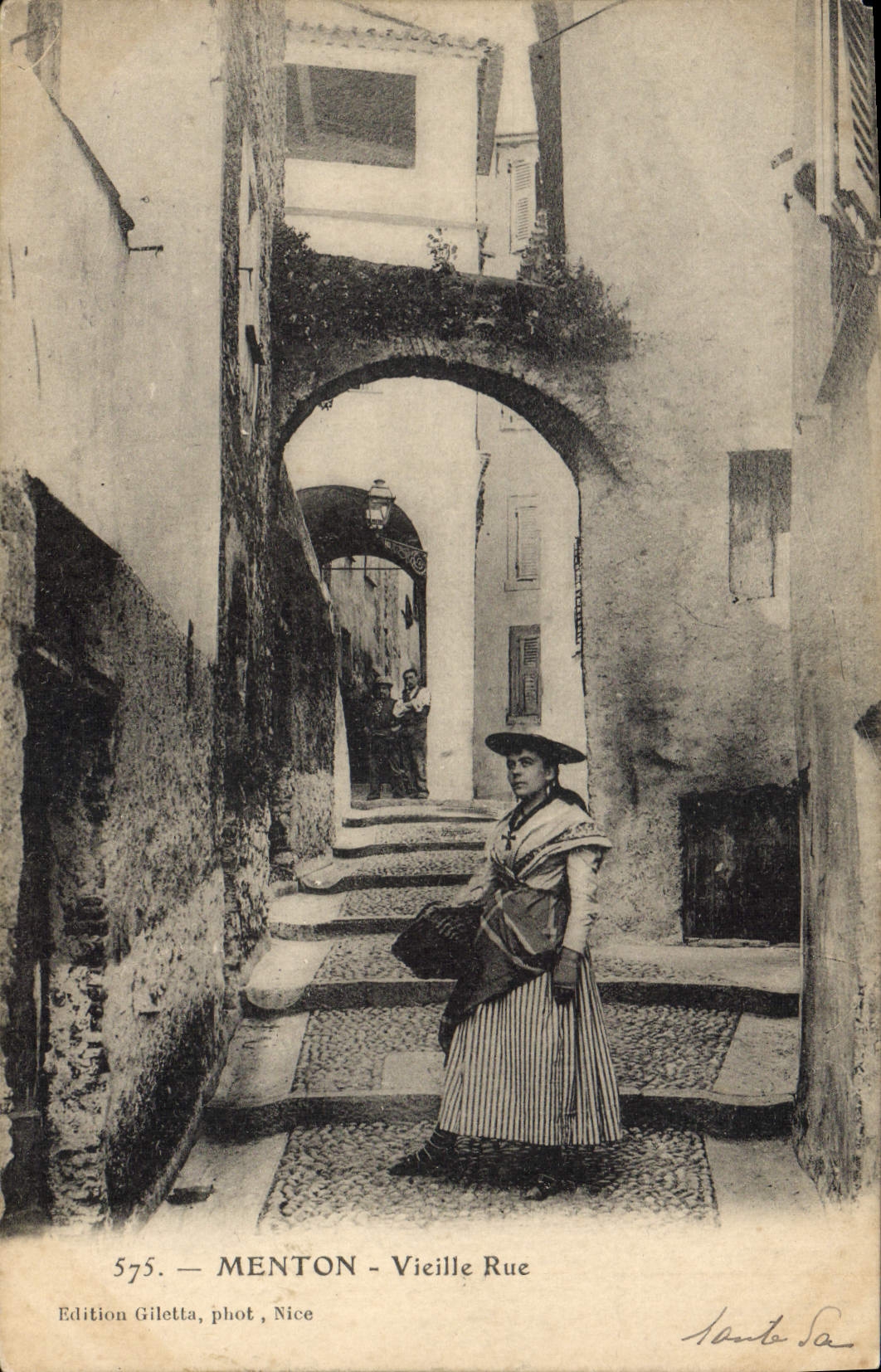 CPA Menton Vieille Rue