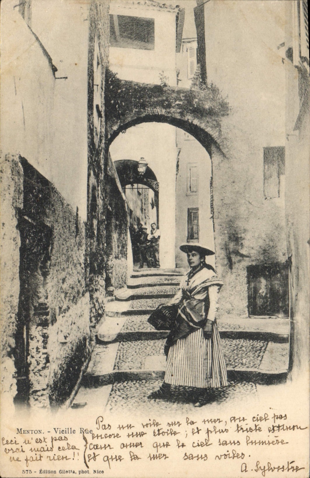 CPA Menton Vieille Rue