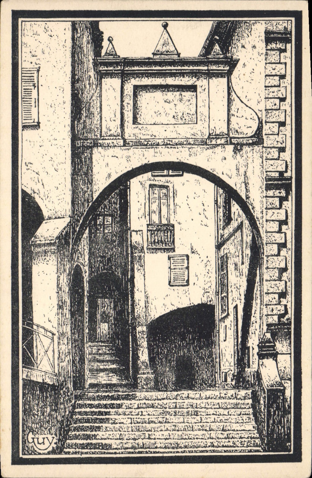 CPA Menton Vieille Rue