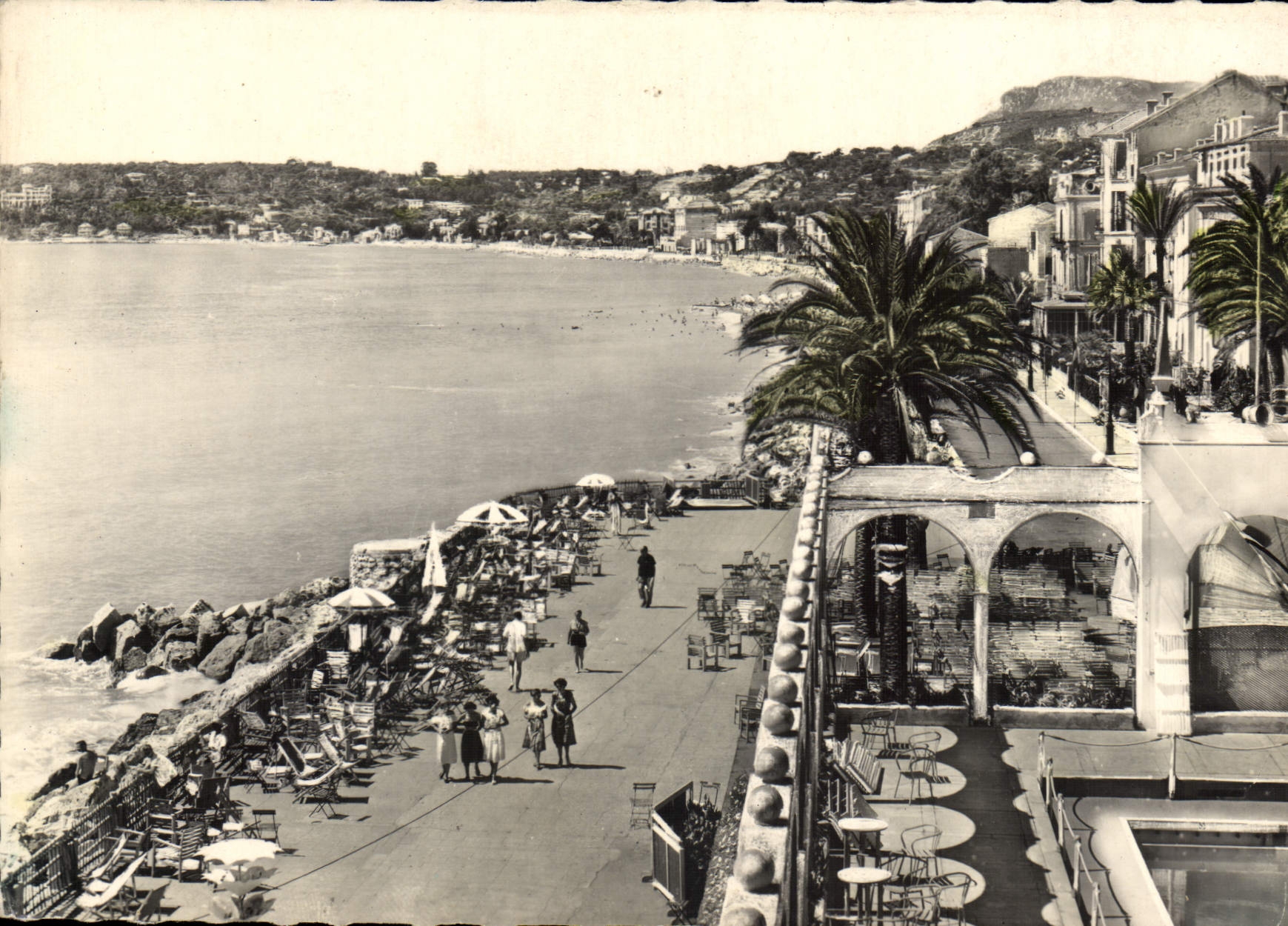 CPSM Menton La Promenade Du Casino Le Cap Martin