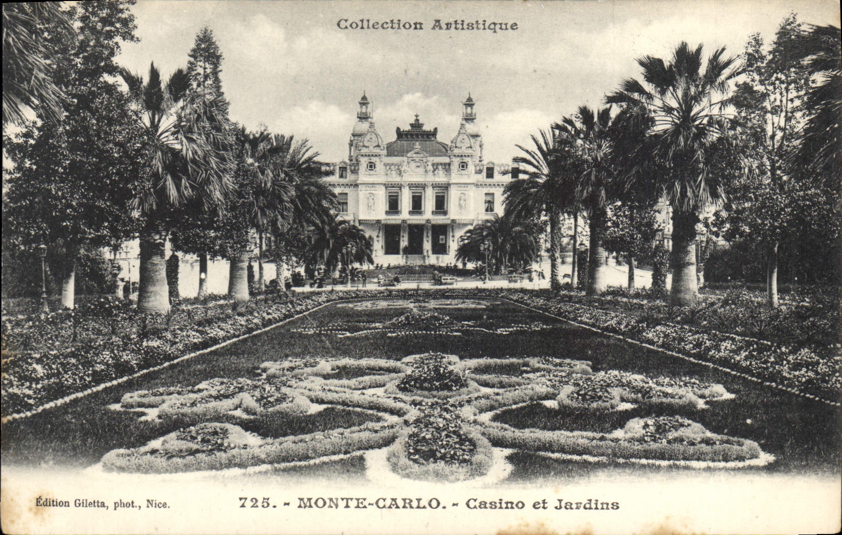 CPA Monte Carlo Casino Et Jardins