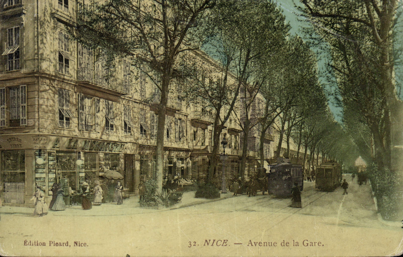 CPA Nice Avenue De La Gare