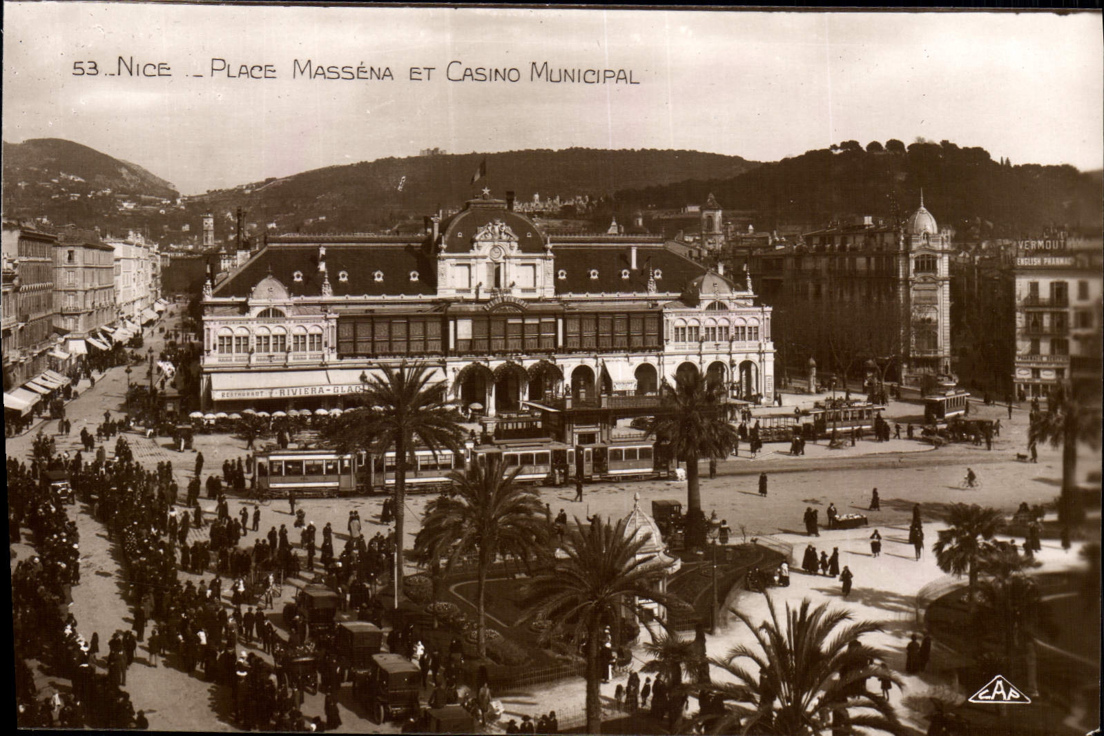 CPA Nice Place Massena Et Casino Municipal