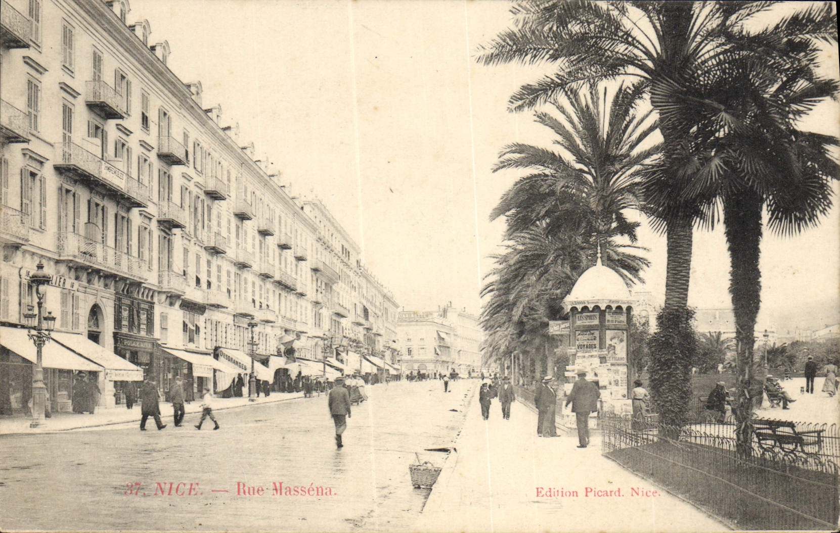 CPA Nice Rue Massena 