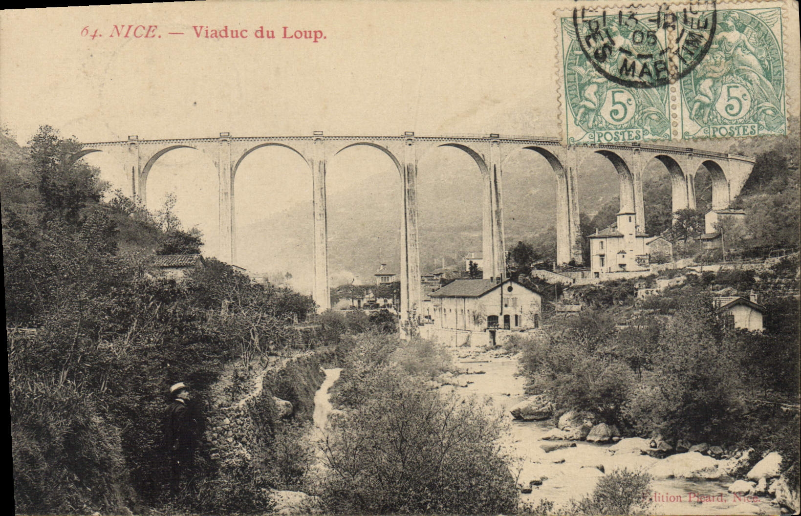 CPA Nice Viaduc Du Loup