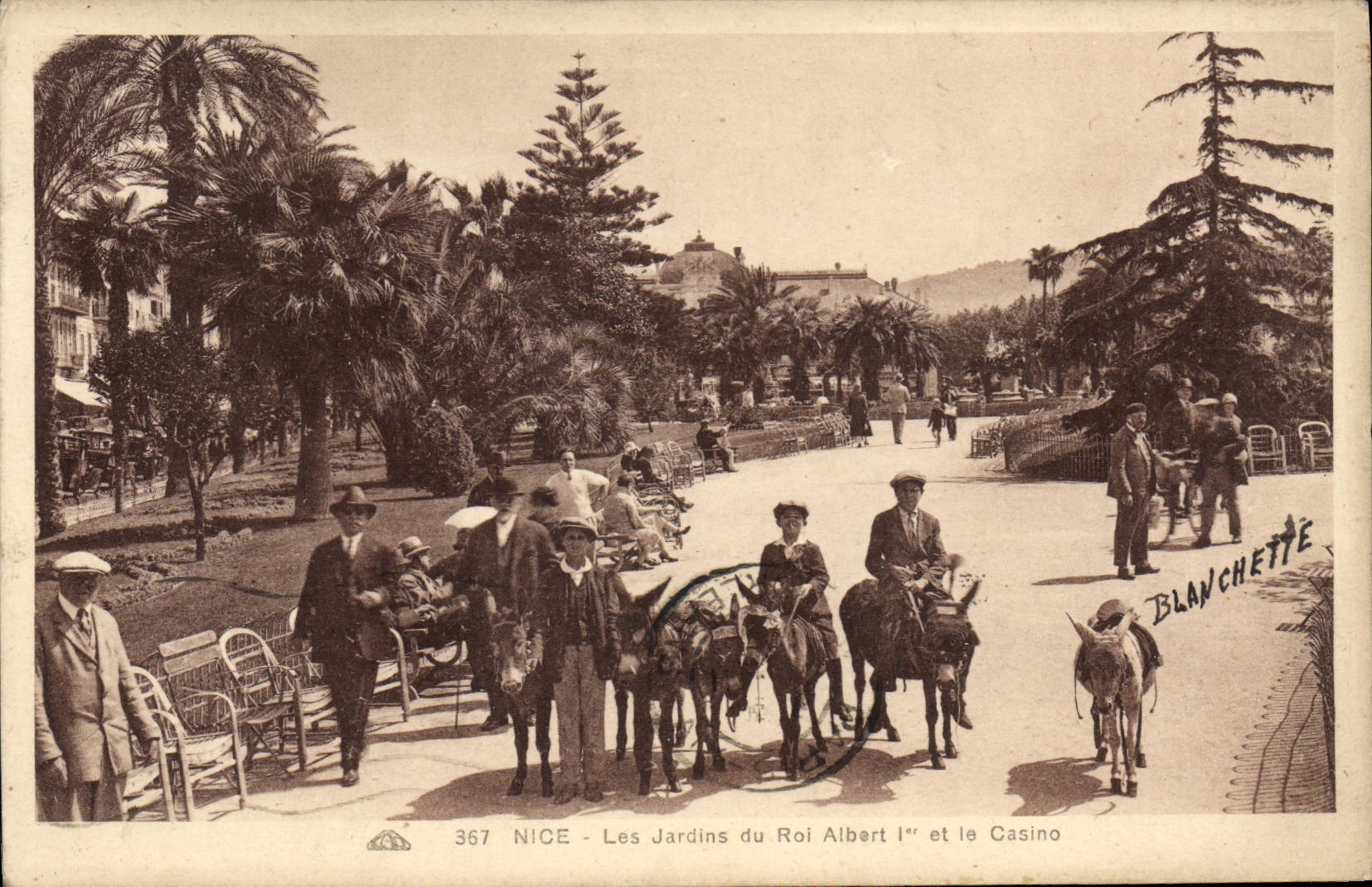 CPA Nice Les Jardins Du Roi Albert 1er casino