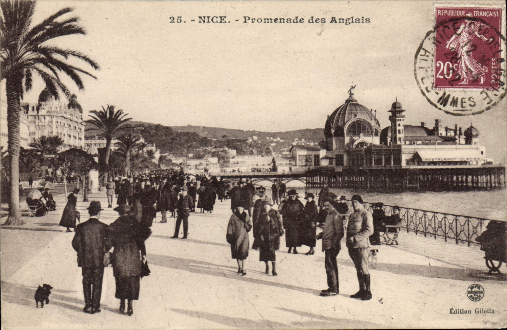 CPA Nice Promenade Des Anglais