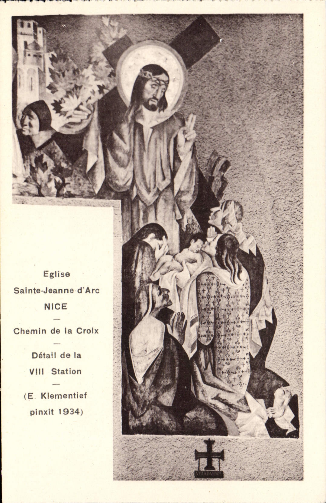 CPA Nice Chemin De La Croix église Sainte Jeanne d'Arc