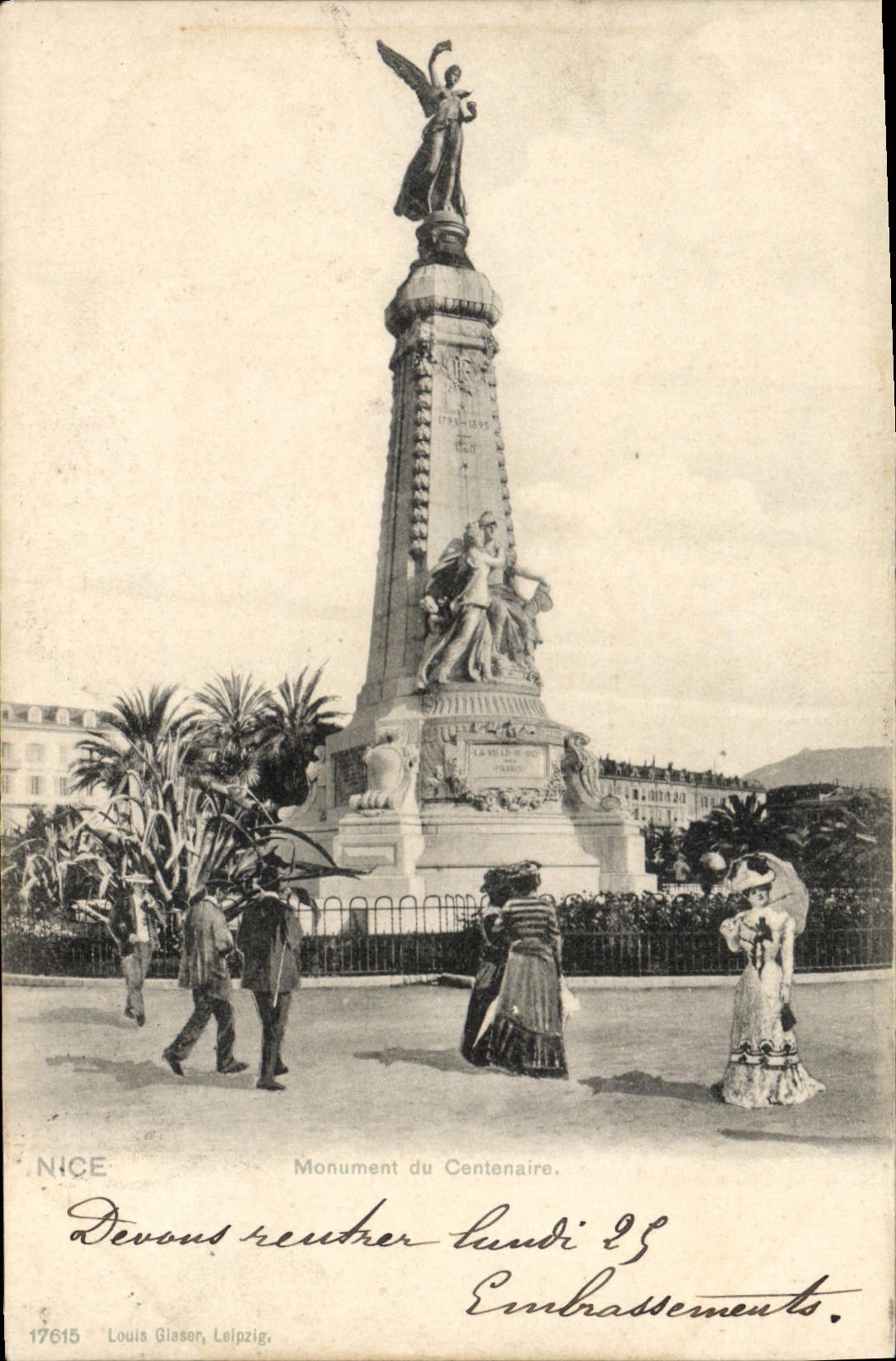 CPA Nice Monument Du Centenaire