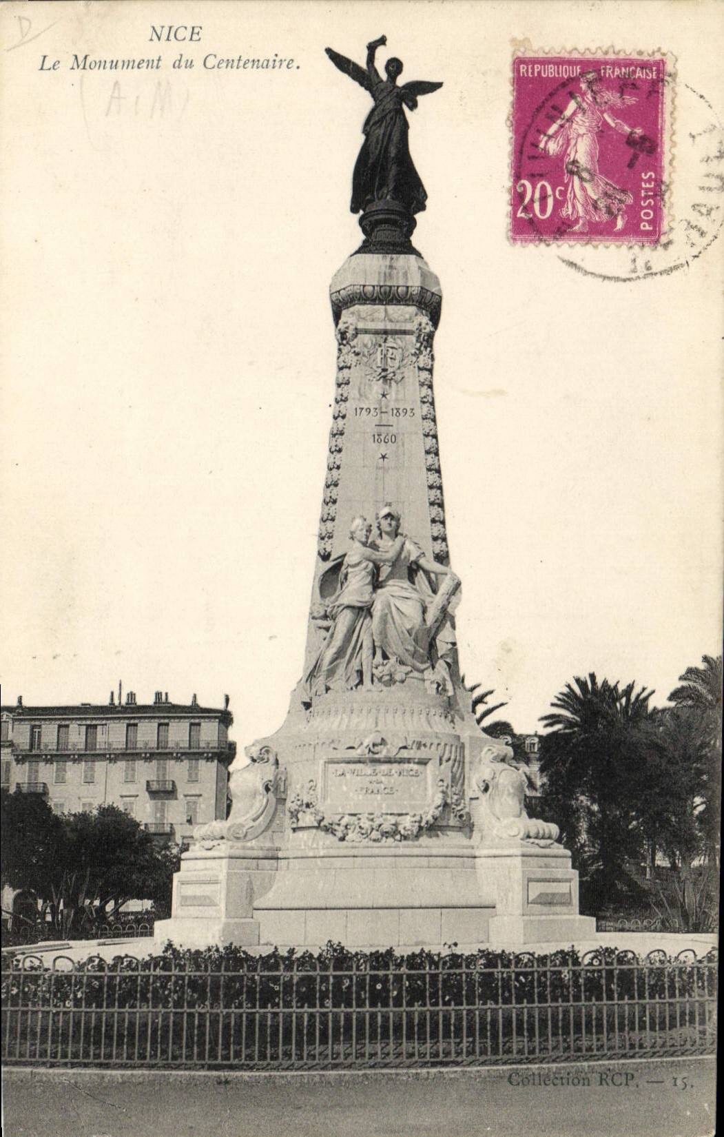 CPA Nice Le Monument Du Centenaire
