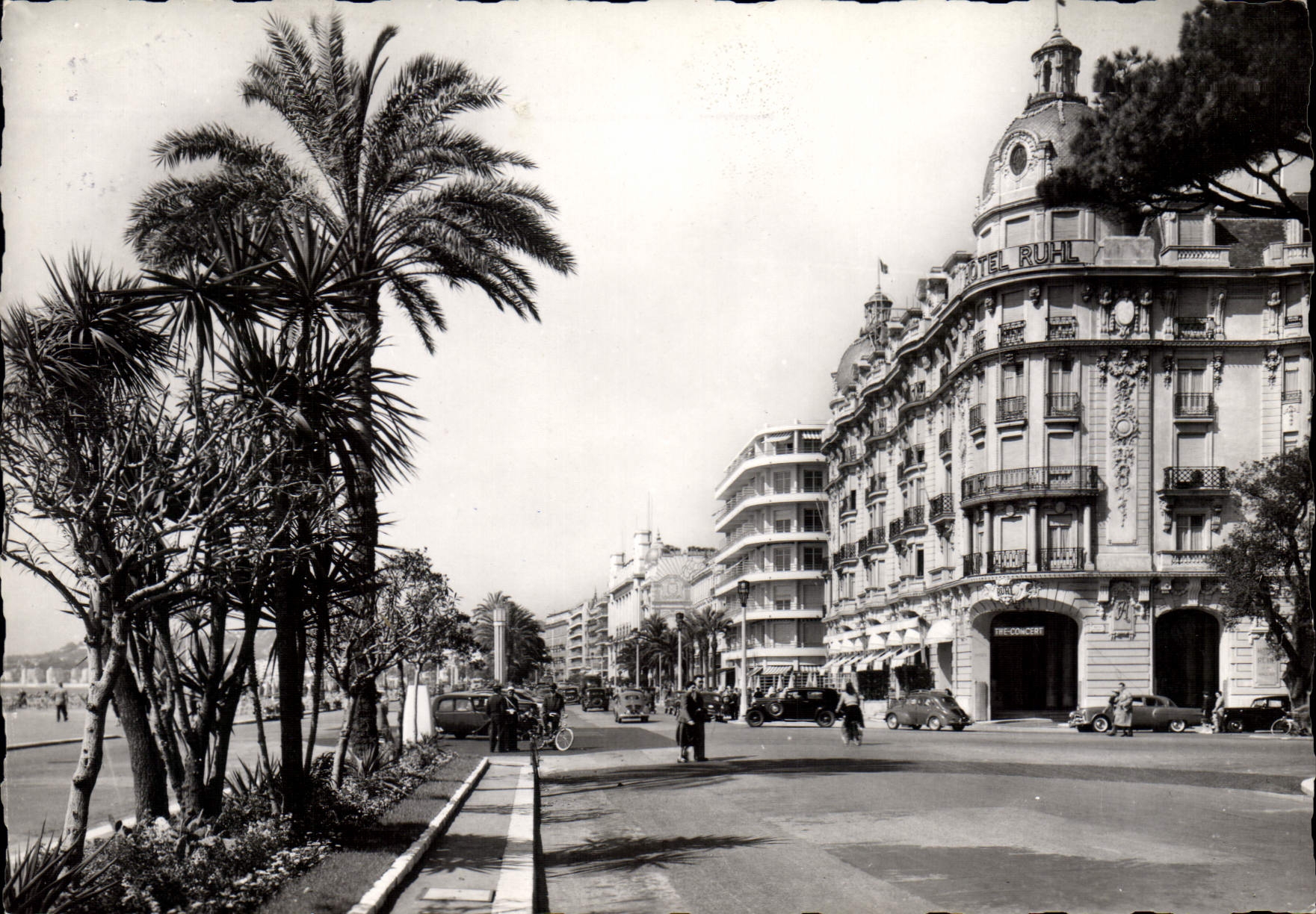CPSM Nice L'Hotel Ruhl Entree De La Promenade