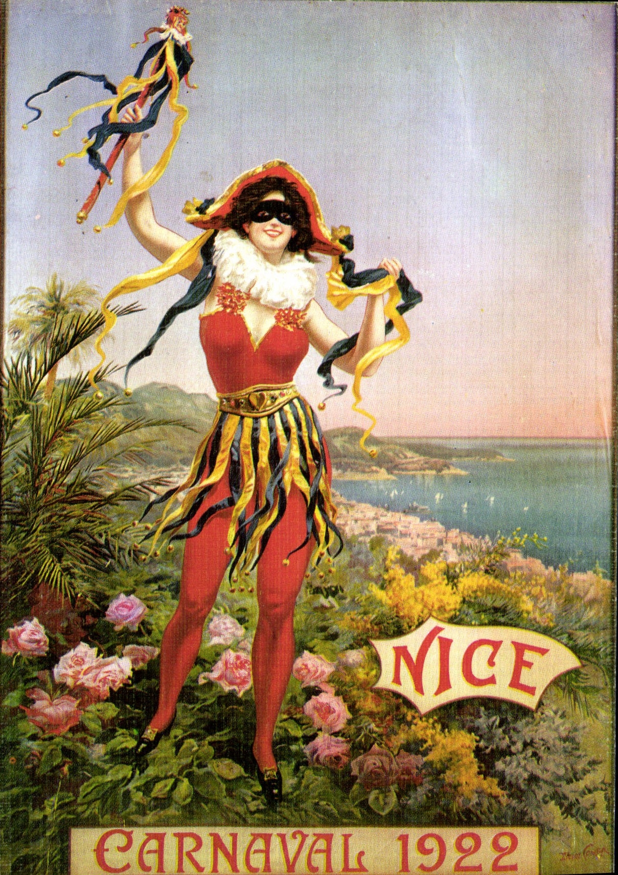 CPSM Nice carnaval 1922