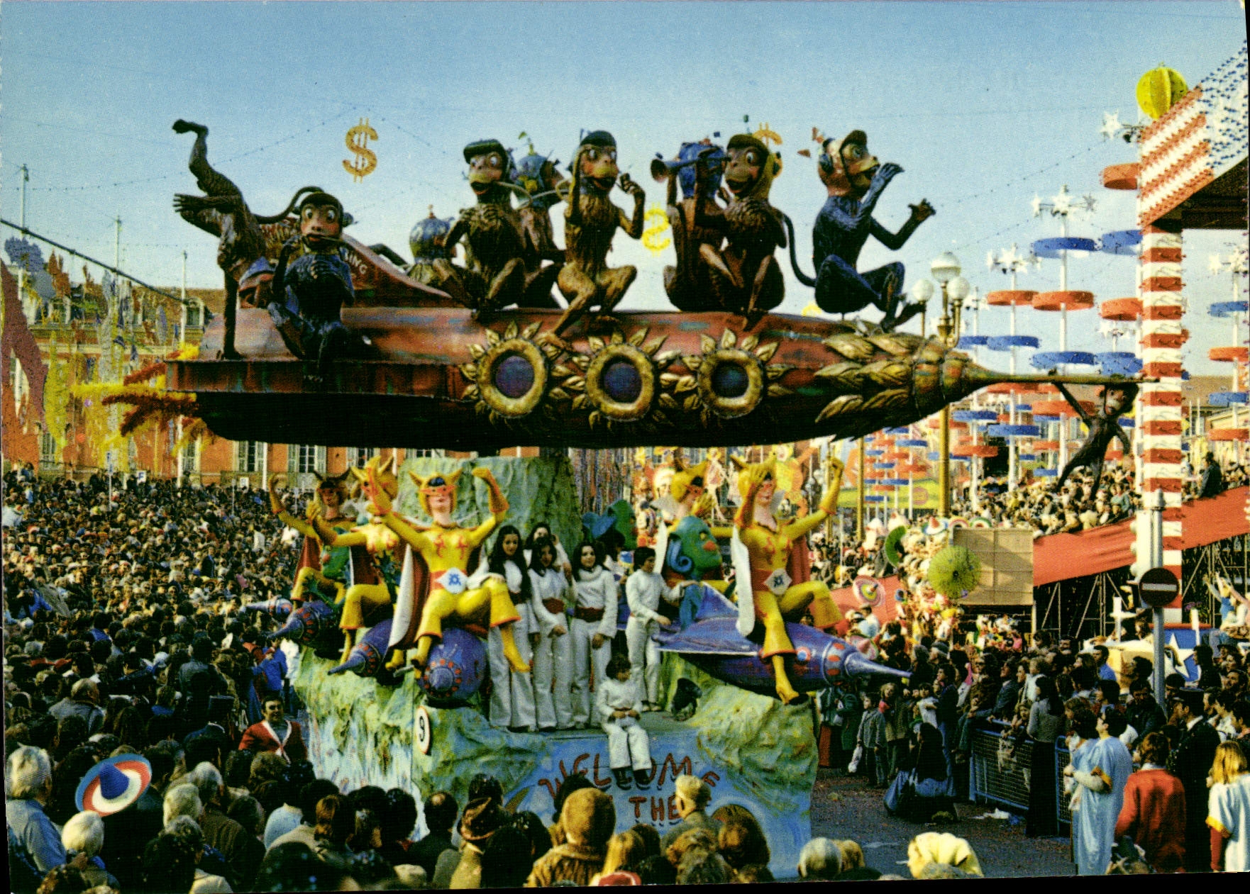 CPSM Nice Carnaval XCII bienvenue sur la lune