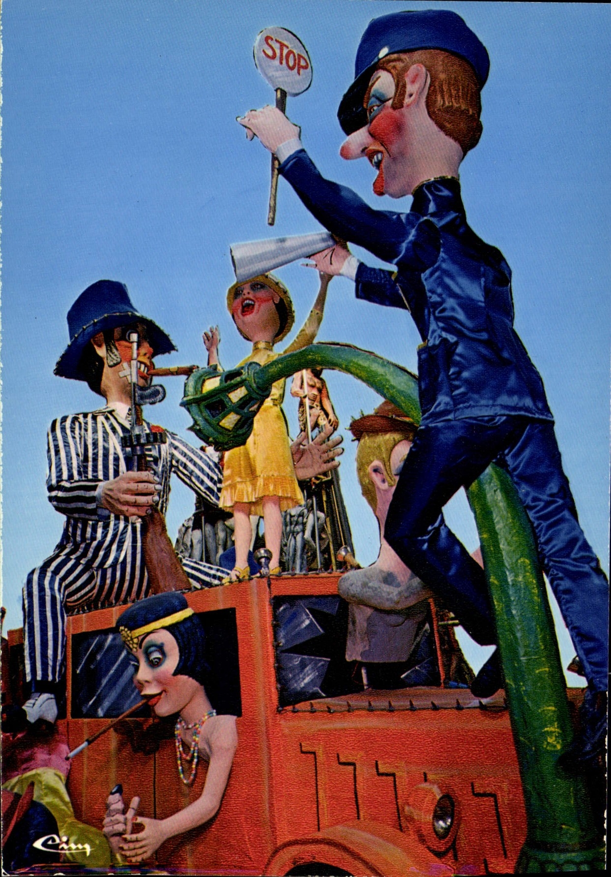 CPSM Nice Carnaval Chicago 1925 Pignataro