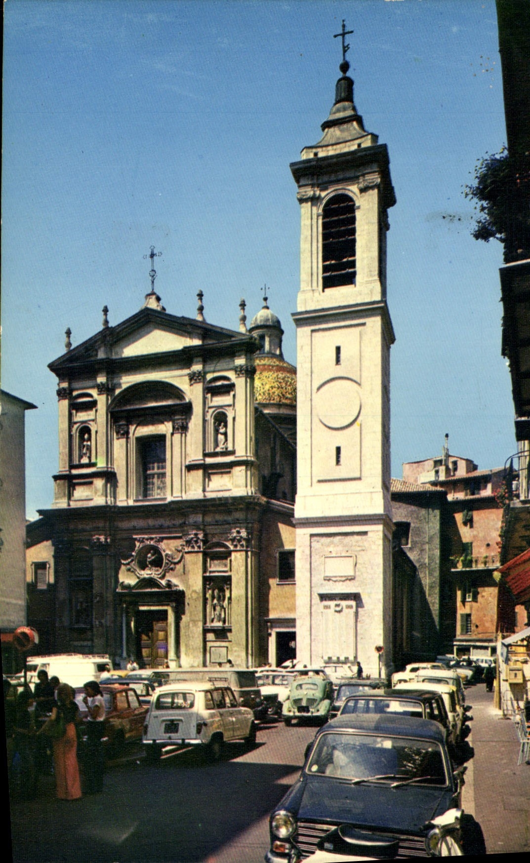 CPSM Nice Dans Le Vieux Nice Eglise Sainte Reparate