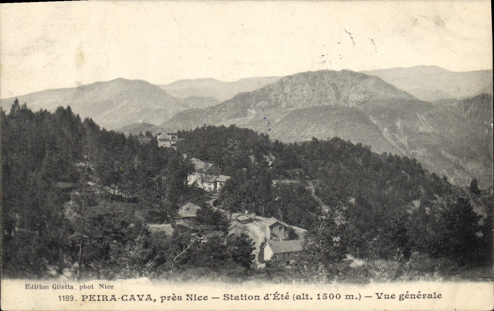 CPA Peira Cava Pres Nice Station D'Ete Vue Generale