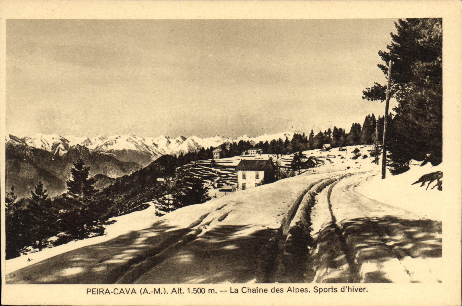 CPA Peira Cava La Chaine Des Alpes sports d'hiver