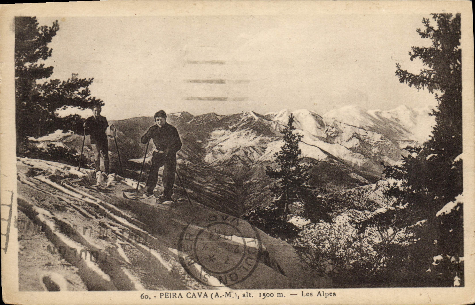 CPA Peira Cava Les Alpes ski