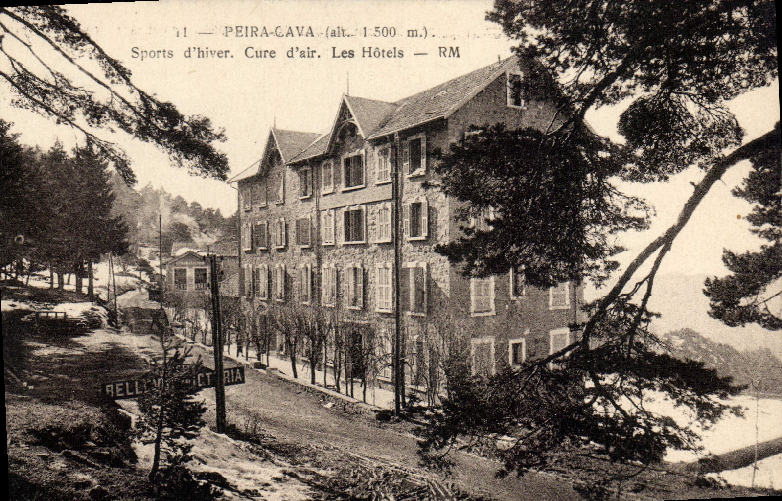 CPA Peira Cava Sports D'Hiver Cure D'air les hotels